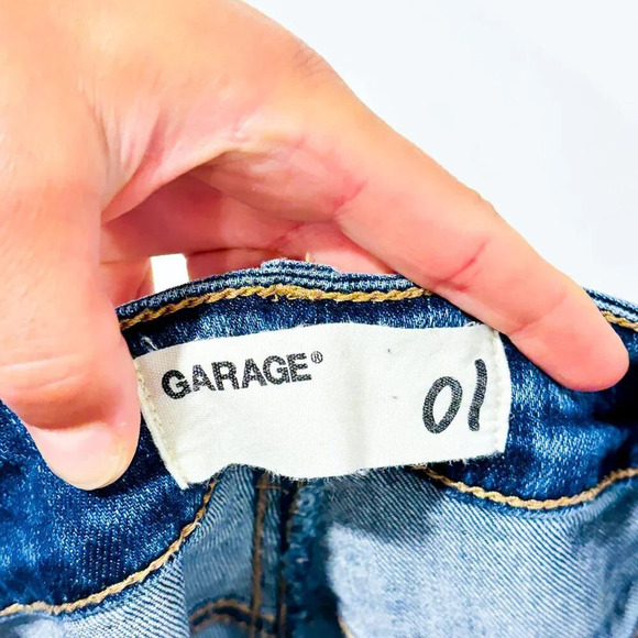 GARAGE Dark blue distressed jeans - Picture 13 of 13